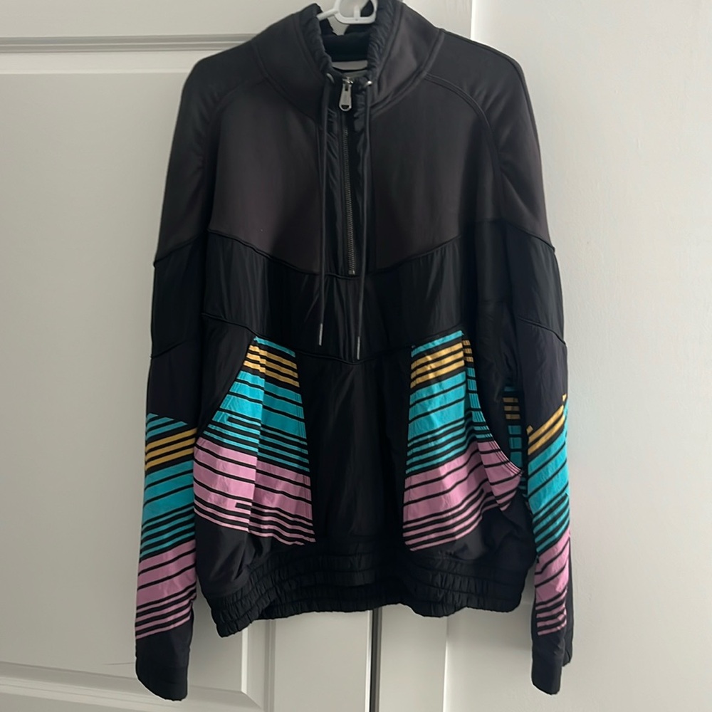 Free people movement quarter zip wind breaker jacket/sweatshirt